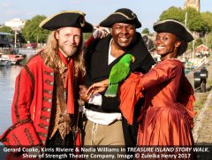 Gerard Cooke, Kirris Riviere & Nadia Williams - TREASURE ISLAND STORY WALK © Zuleika Henry 2017